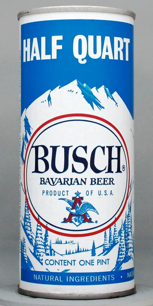 Busch Bavarian Beer 16 Oz Tab Top Can