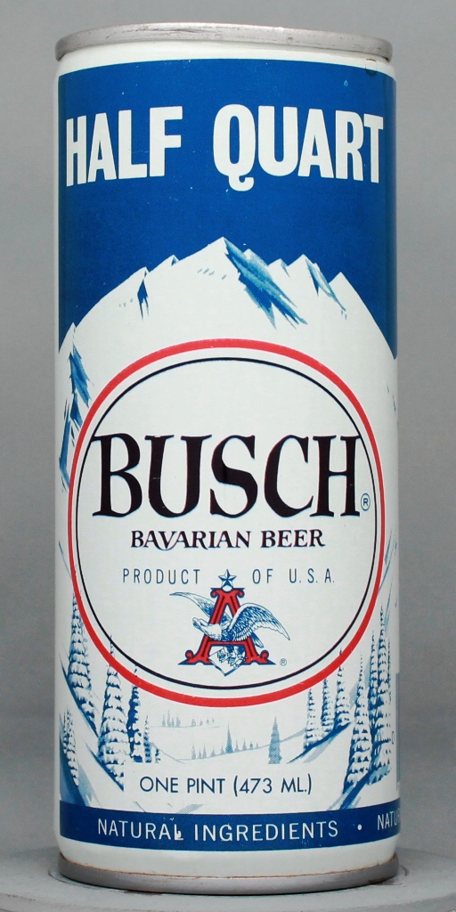 Busch Bavarian Beer 16 Oz Tab Top Can