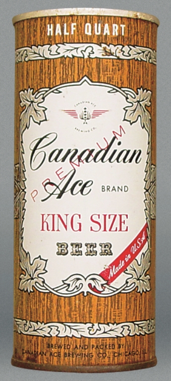 Canadian Ace Beer 16 Oz Zip Top Can