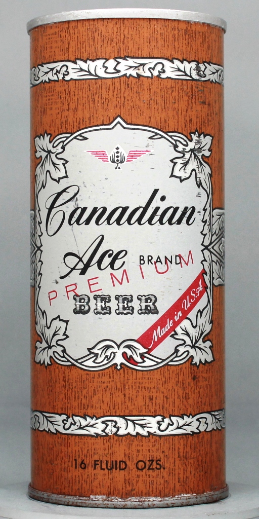 Canadian Ace Brand Premium Beer 16 Oz Tab Top Can