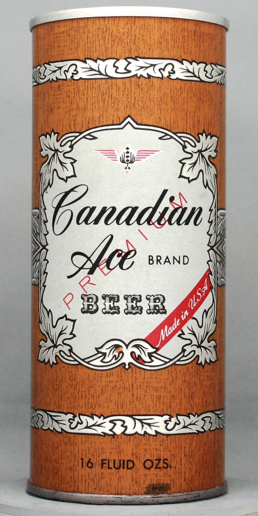 Canadian Ace Brand Premium Beer 16 Oz Tab Top Can
