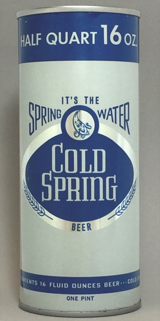 Cold Spring Beer 16 Oz Tab Top Can