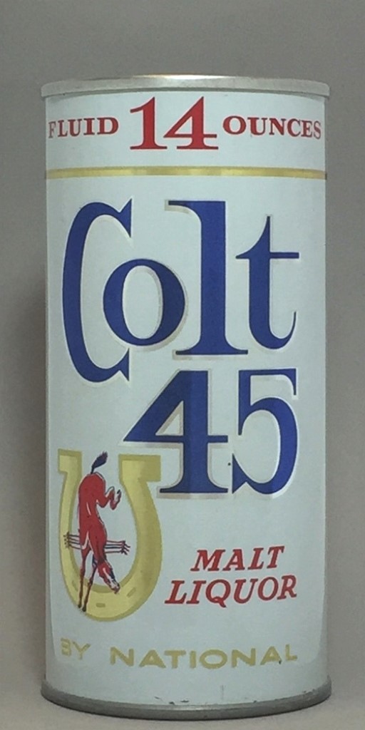 Colt 45 Malt Liquor 14 Oz Tab Top Can