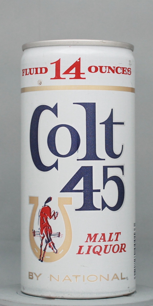 Colt 45 Malt Liquor 14 Oz Tab Top Can