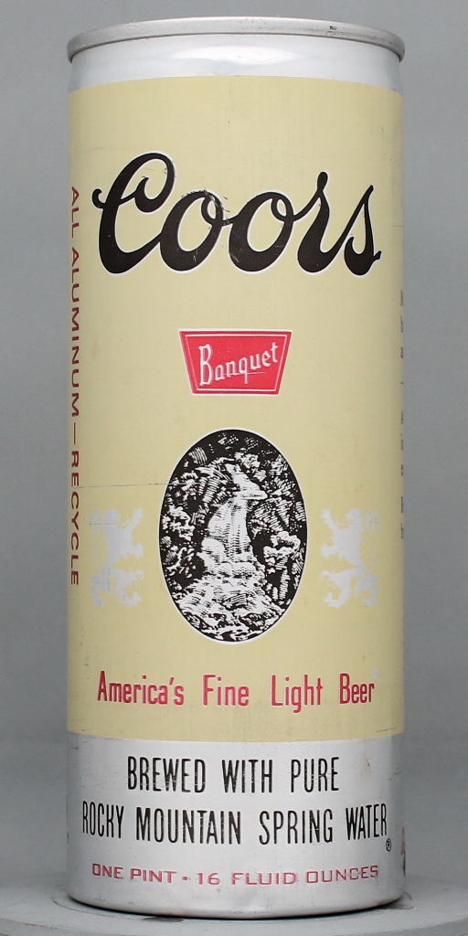 Coors Banquet America's Fine Light Beer 16 Oz Tab Top Can