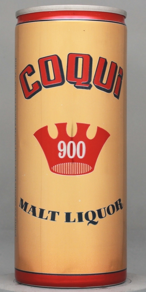 Coqui 900 Malt Liquor 16 Oz Tab Top Can