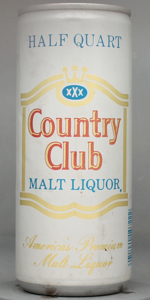Country Club Malt Liquor 16 Oz Tab/Stay Top Can