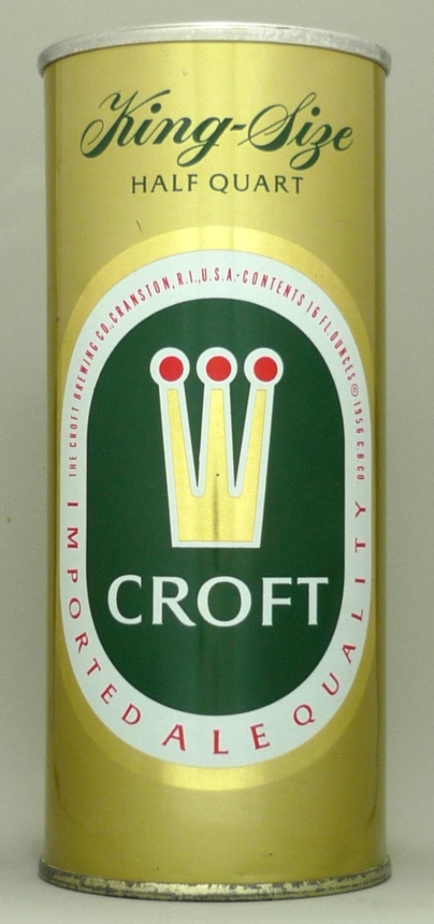 Croft Imported Quality Ale 16 Oz Zip Top Can