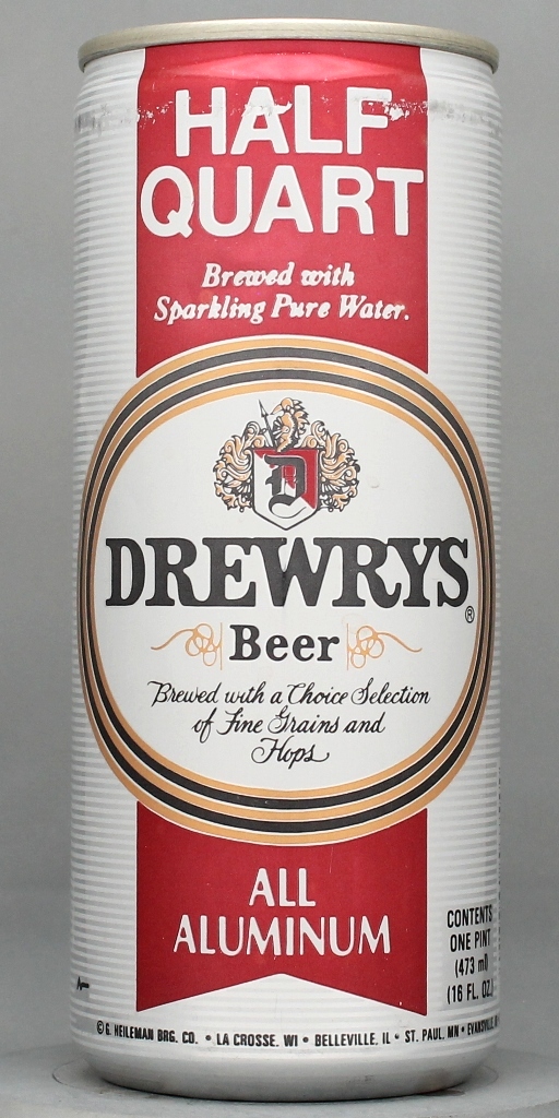 Drewrys Beer 16 Oz Tab Top Can