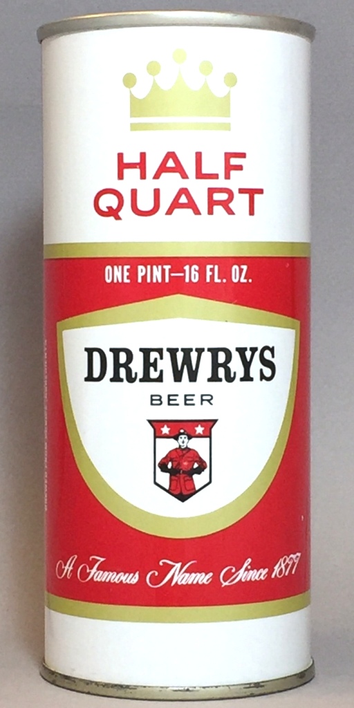 Drewrys Beer 16 Oz Tab Top Can