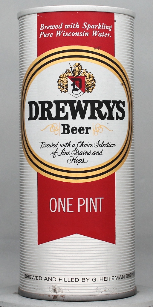 Drewrys Beer 16 Oz Tab Top Can