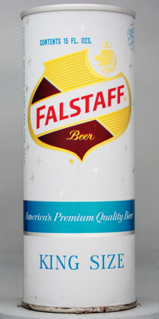 Falstaff Beer 15 Oz Zip/Tab Top Can