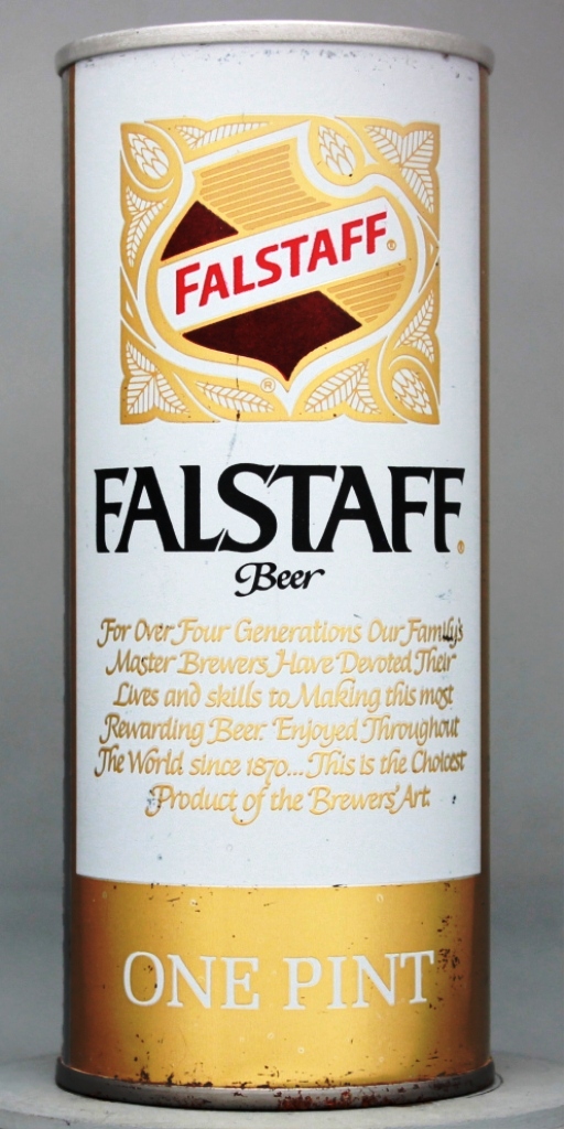 Falstaff Beer 16 Oz Tab Top Can