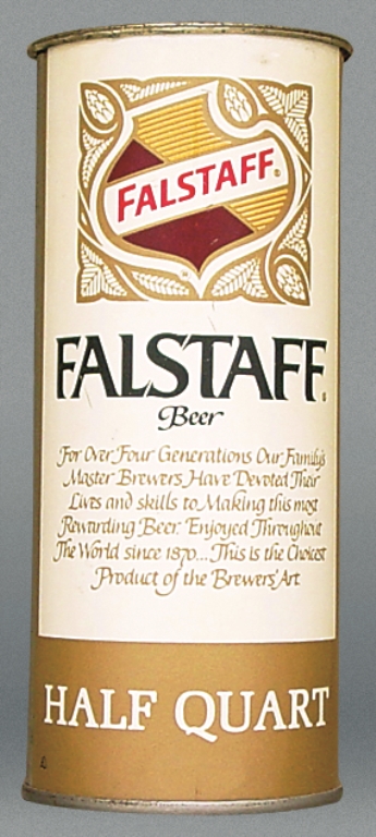 Falstaff Beer 16 Oz Tab Top Can