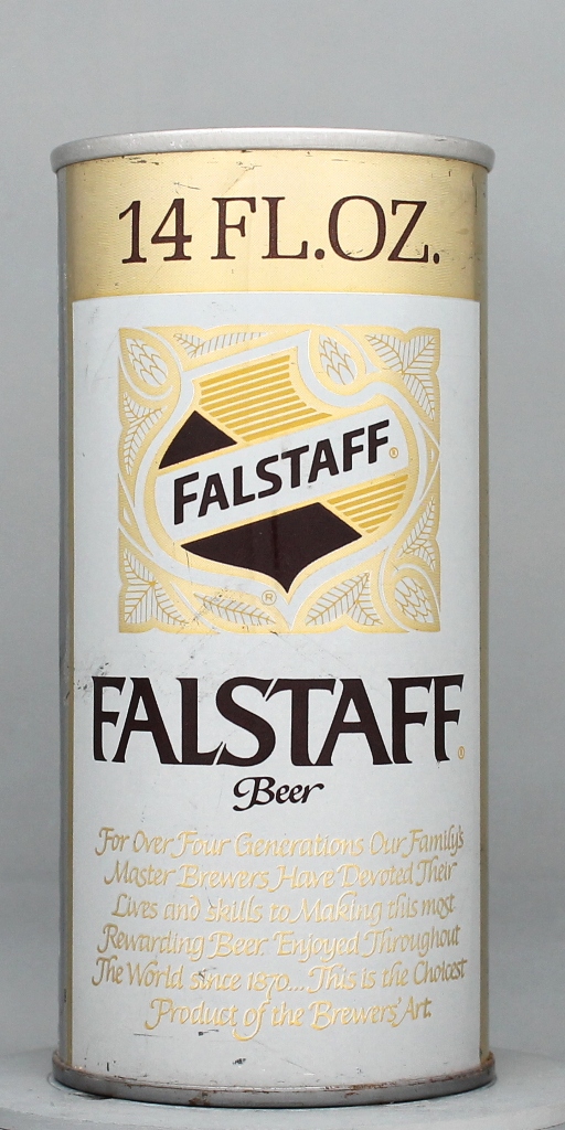 Falstaff Beer 14 Oz Tab Top Can