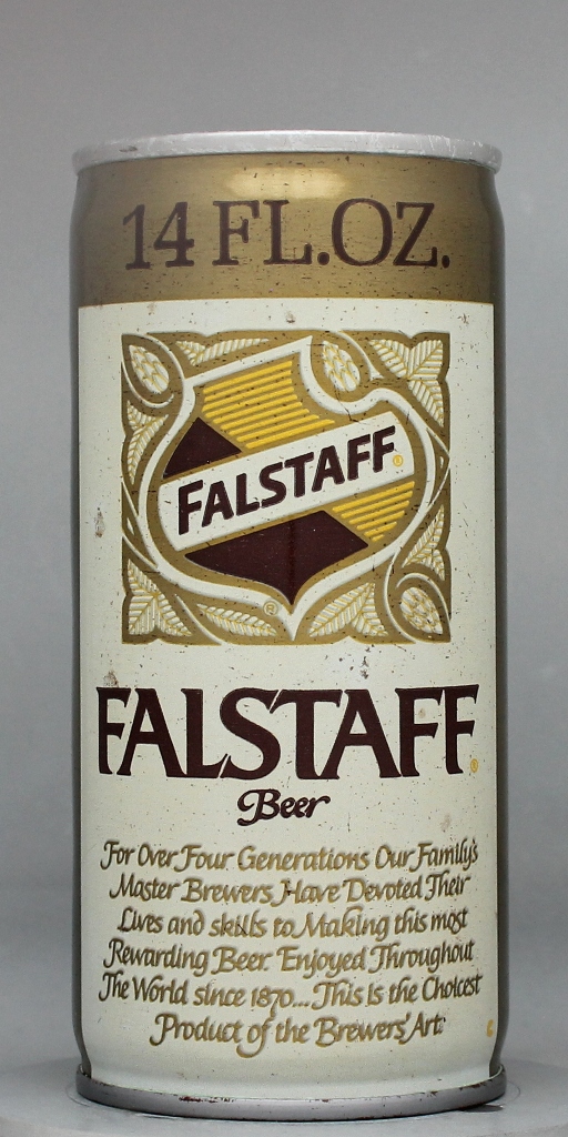 Falstaff Beer 14 Oz Tab Top Can