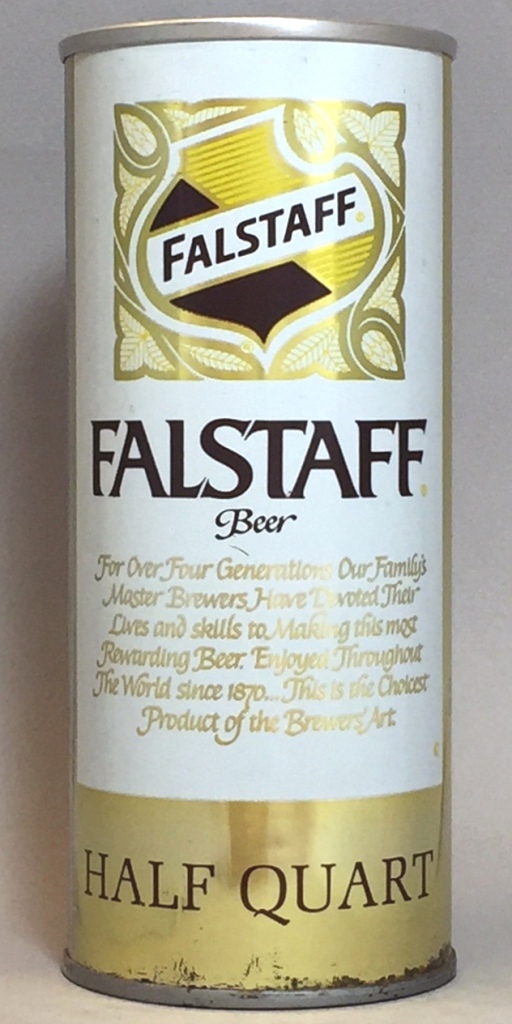 Falstaff Beer 16 Oz Tab Top Can