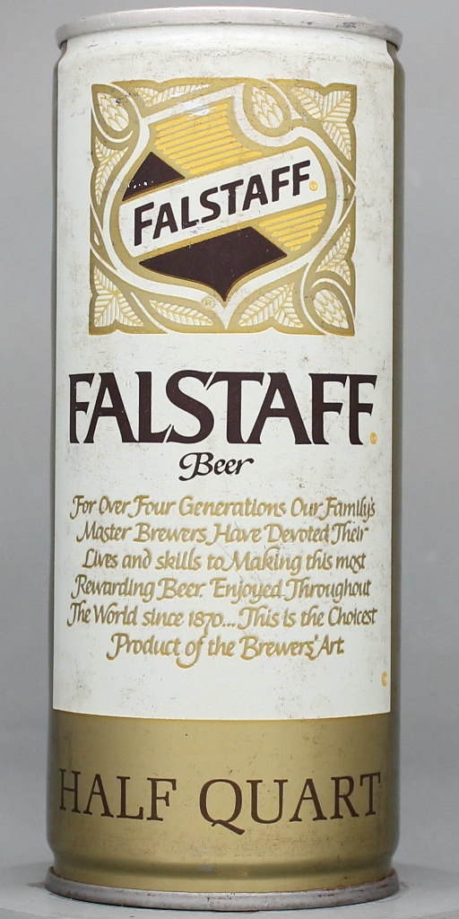 Falstaff Beer 16 Oz Tab Top Can