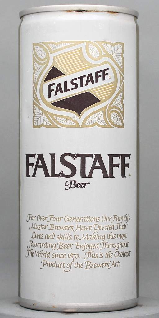 Falstaff Beer 16 Oz Tab Top Can
