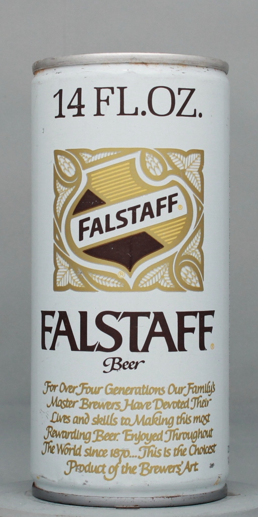 Falstaff Beer 14 Oz Tab Top Can