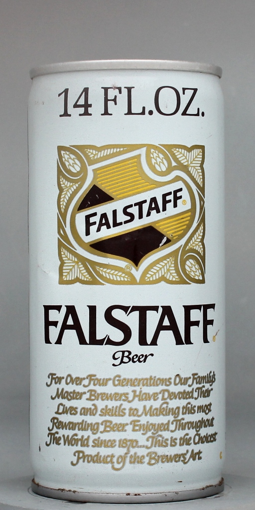 Falstaff Beer 14 Oz Tab Top Can