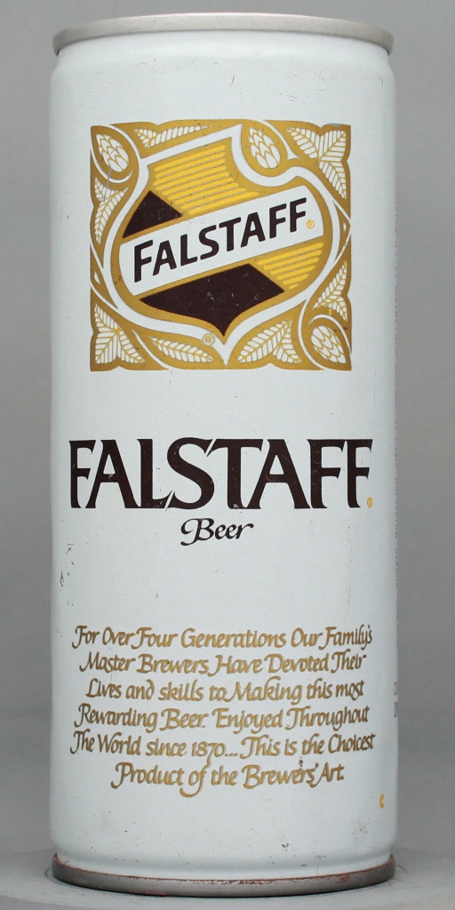 Falstaff Beer 16 Oz Tab Top Can