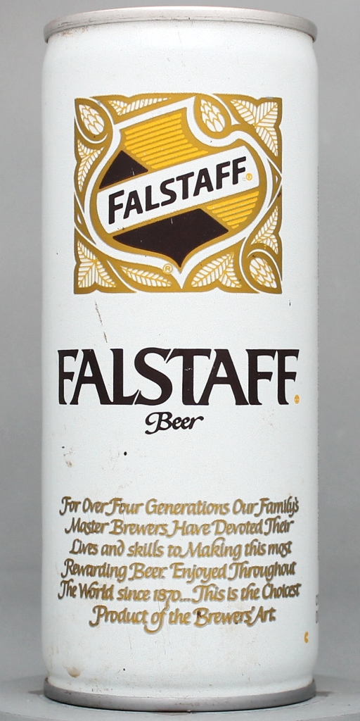 Falstaff Beer 12 Oz Tab Top Can