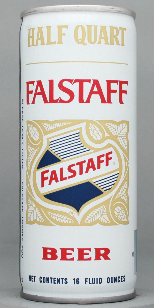 Falstaff Beer 16 Oz Tab Top Can