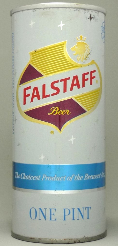 Falstaff Beer 16 Oz Tab Top Can