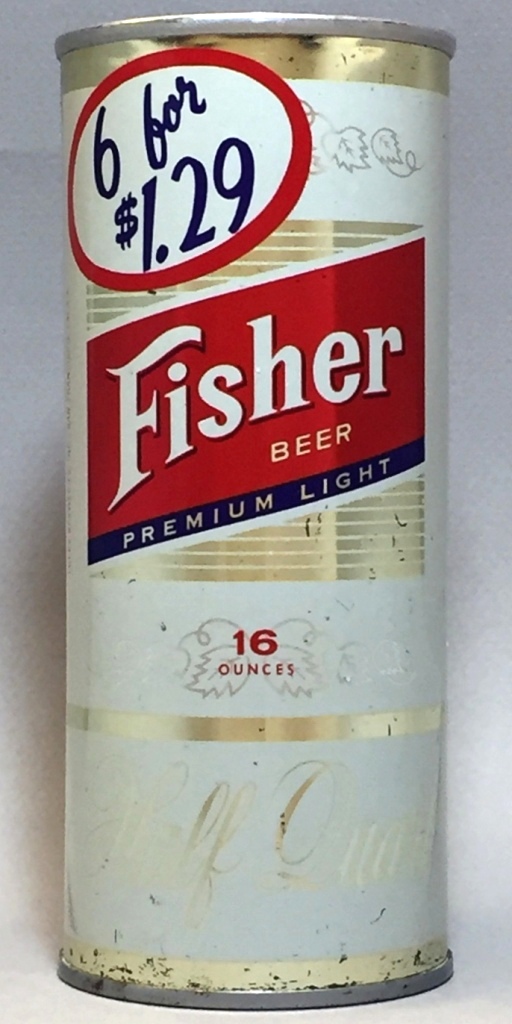 Fisher Premium Light Beer 16 Oz Tab Top Can