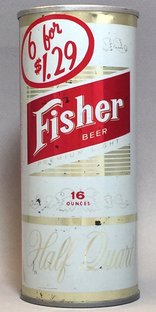 Fisher Premium Light Beer 16 Oz Tab Top Can