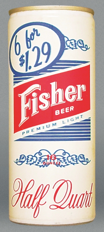 Fisher Premium Light Beer 16 Oz Tab Top Can