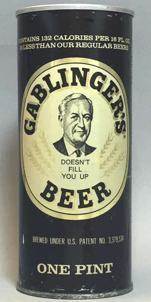 Gablinger's Beer 16 Oz Tab Top Can