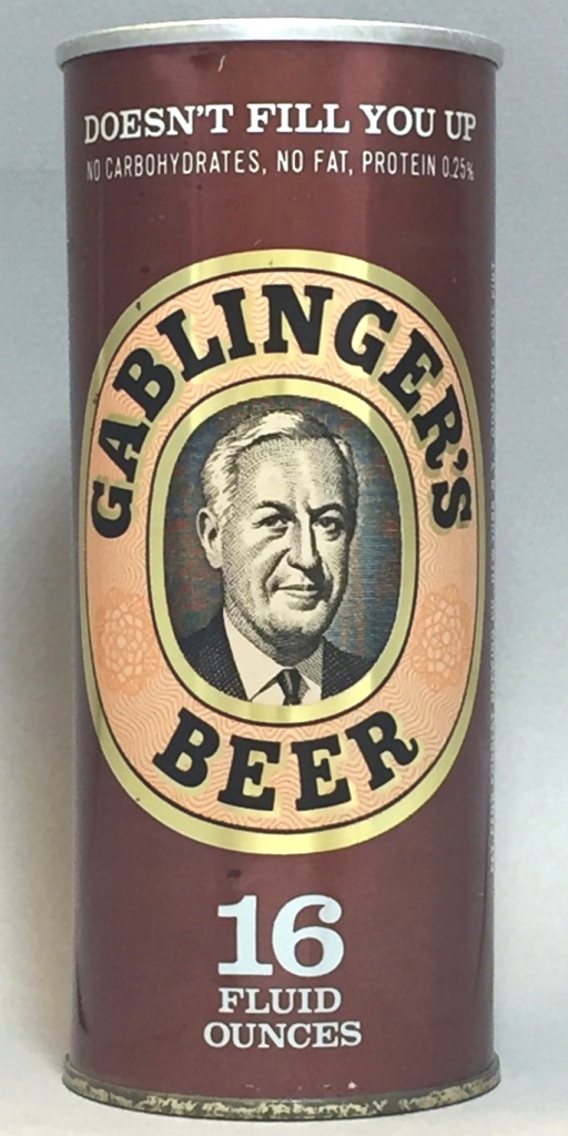 Gablinger's Beer 16 Oz Tab Top Can