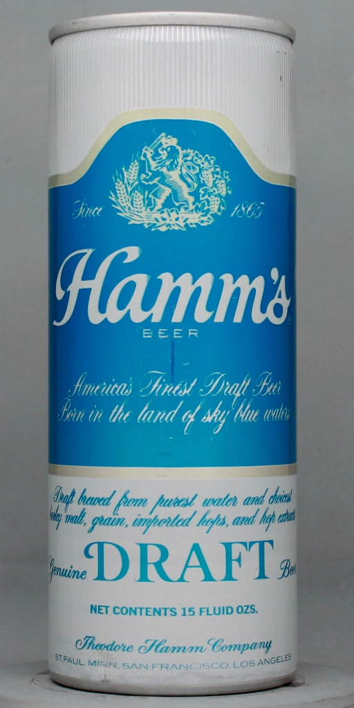Hamm's Genuine Draft 15 Oz Tab Top Can