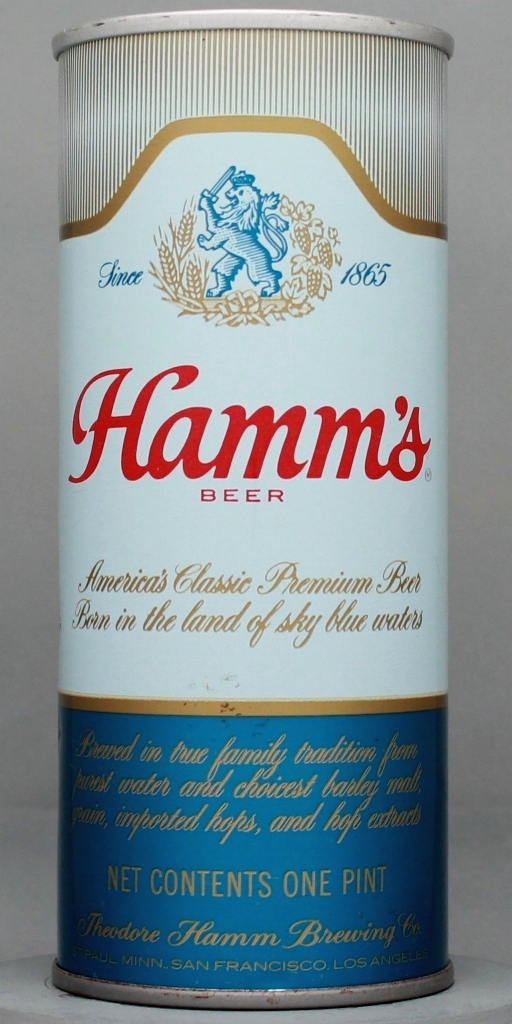 Hamm's Beer 16 Oz Tab Top Can