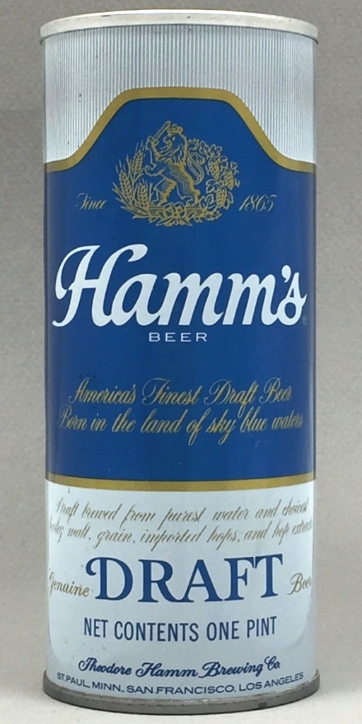 Hamm's Genuine Draft 16 Oz Tab Top Can