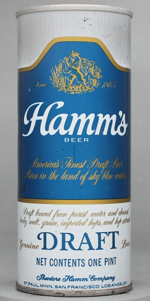 Hamm's Genuine Draft 16 Oz Tab Top Can