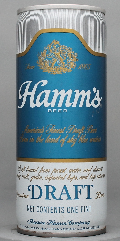 Hamm's Genuine Draft 16 Oz Tab Top Can
