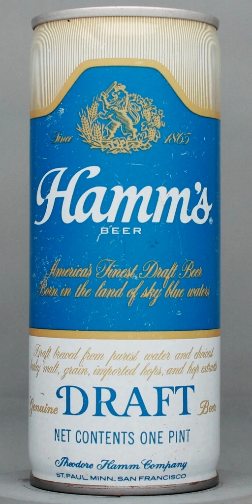 Hamm's Genuine Draft 16 Oz Tab Top Can