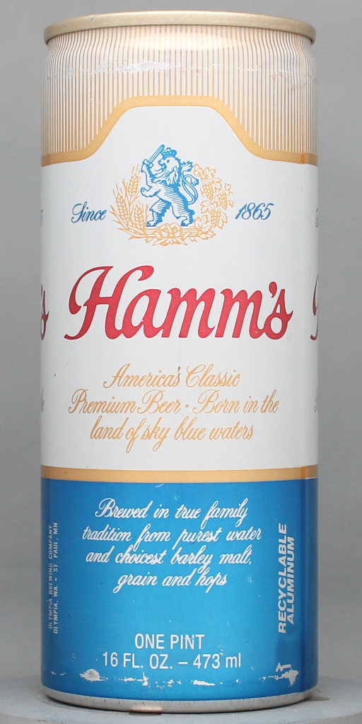 Hamm's Beer 16 Oz Tab Top Can
