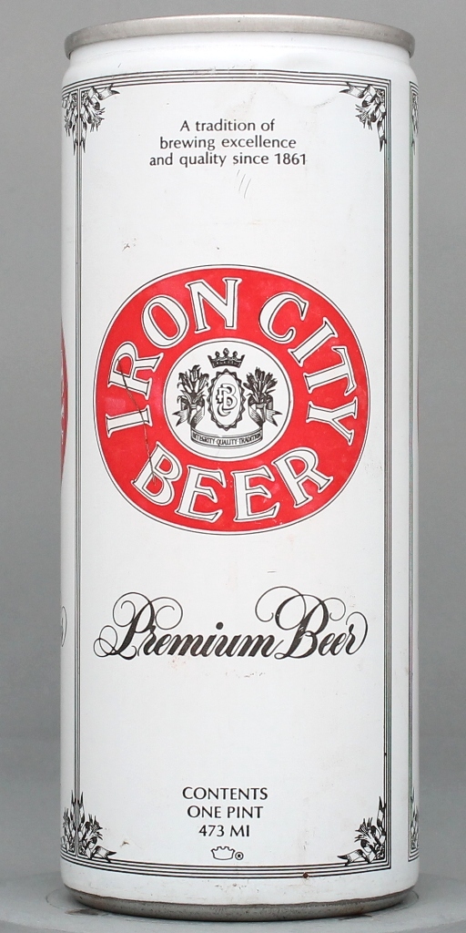 Iron City Premium Beer 16 Oz Tab Top Can
