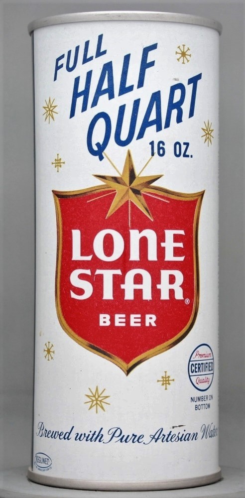 Lone Star Beer 16 Oz Zip Top Can