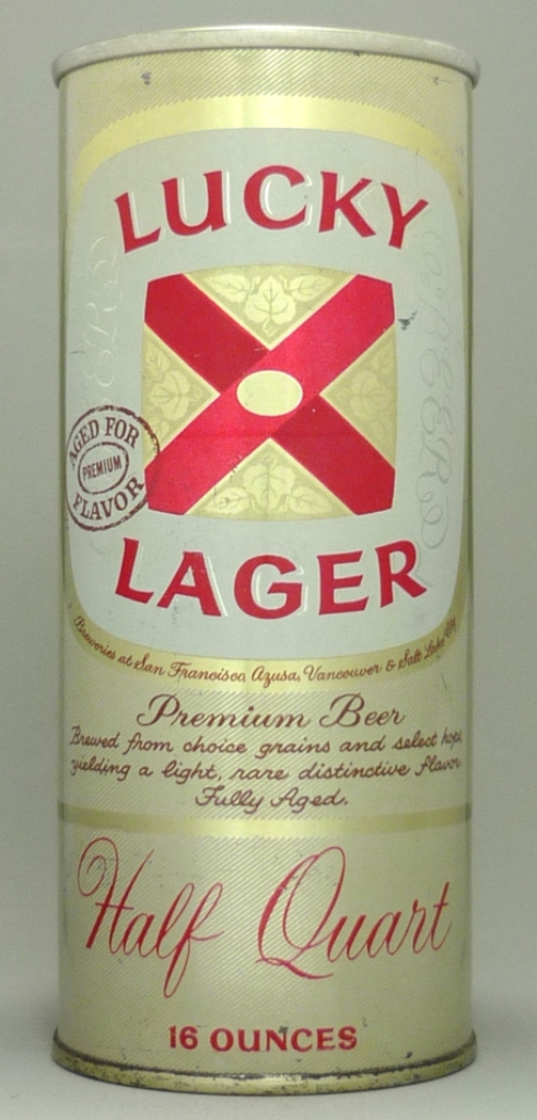 Lucky Lager Aged/Flavor Beer 16 Oz Zip/Tab Top Can