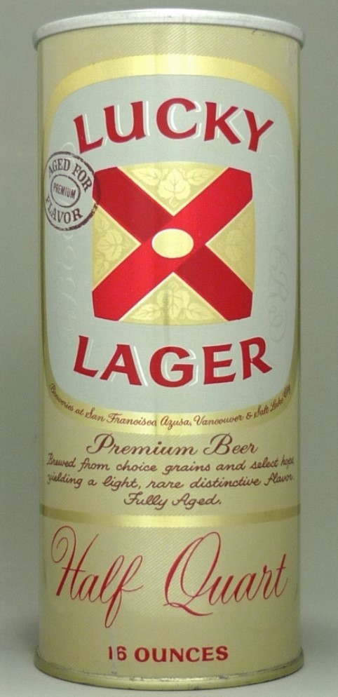 Lucky Lager Aged/Flavor Beer 16 Oz Zip Top Can