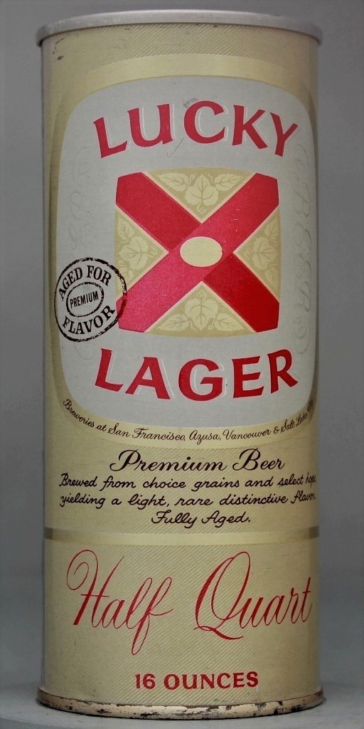 Lucky Lager Aged/Flavor Beer 16 Oz Zip/Tab Top Can