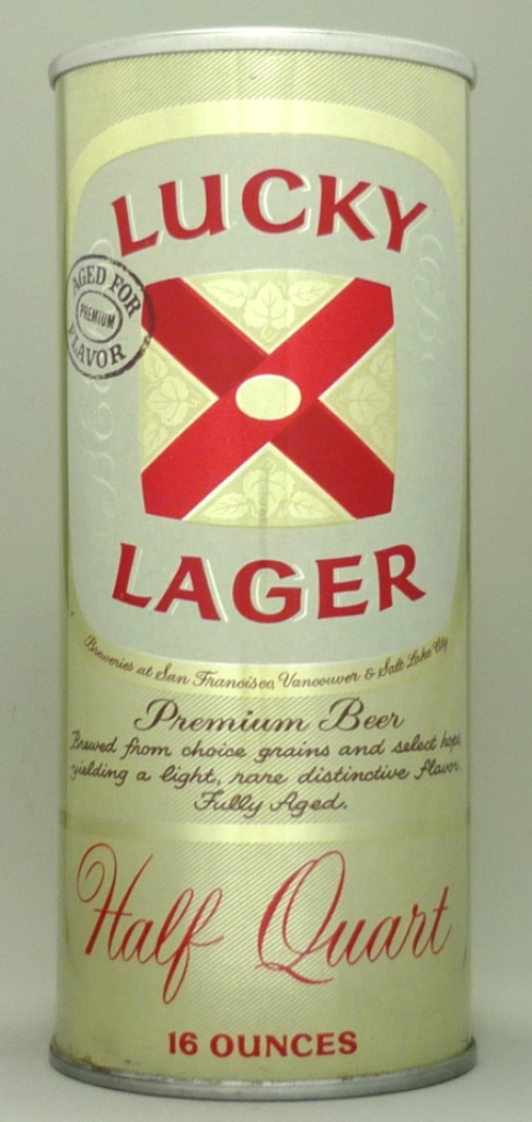 Lucky Lager Aged/Flavor Beer 16 Oz Tab Top Can