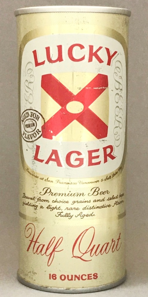 Lucky Lager Aged/Flavor Beer 16 Oz Tab Top Can