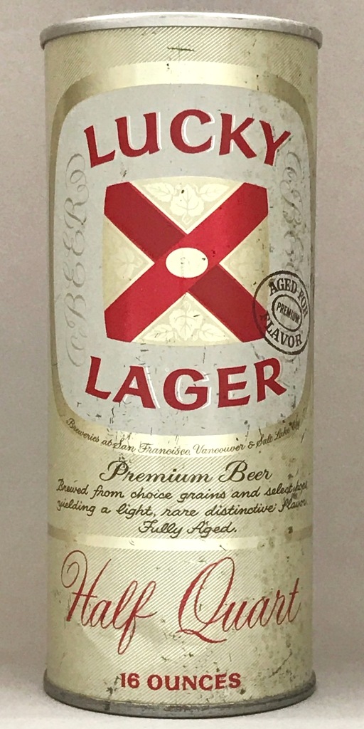 Lucky Lager Aged/Flavor Beer 16 Oz Tab Top Can