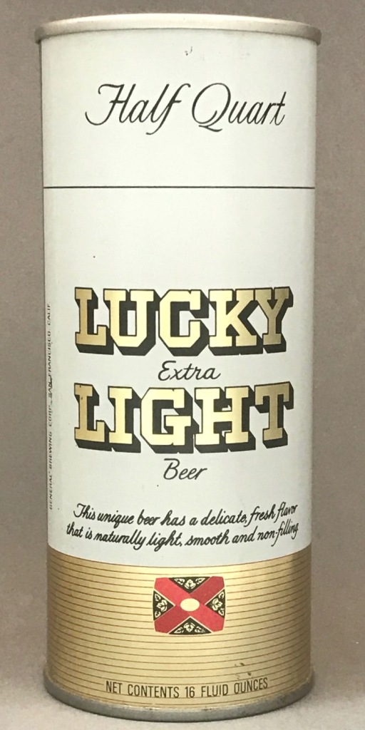 Lucky Extra Light Beer 16 Oz Tab Top Can